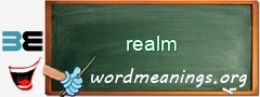 WordMeaning blackboard for realm